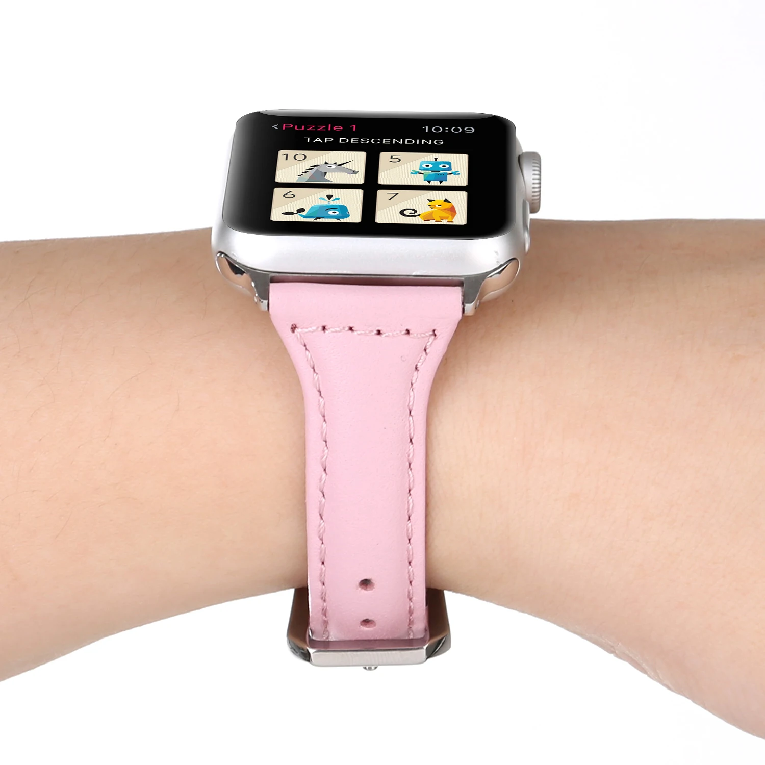 Ремешок из натуральной кожи для Apple Watch Band 38/40 мм 42/44 сменный Браслет iWatch Series 1 2 3 4