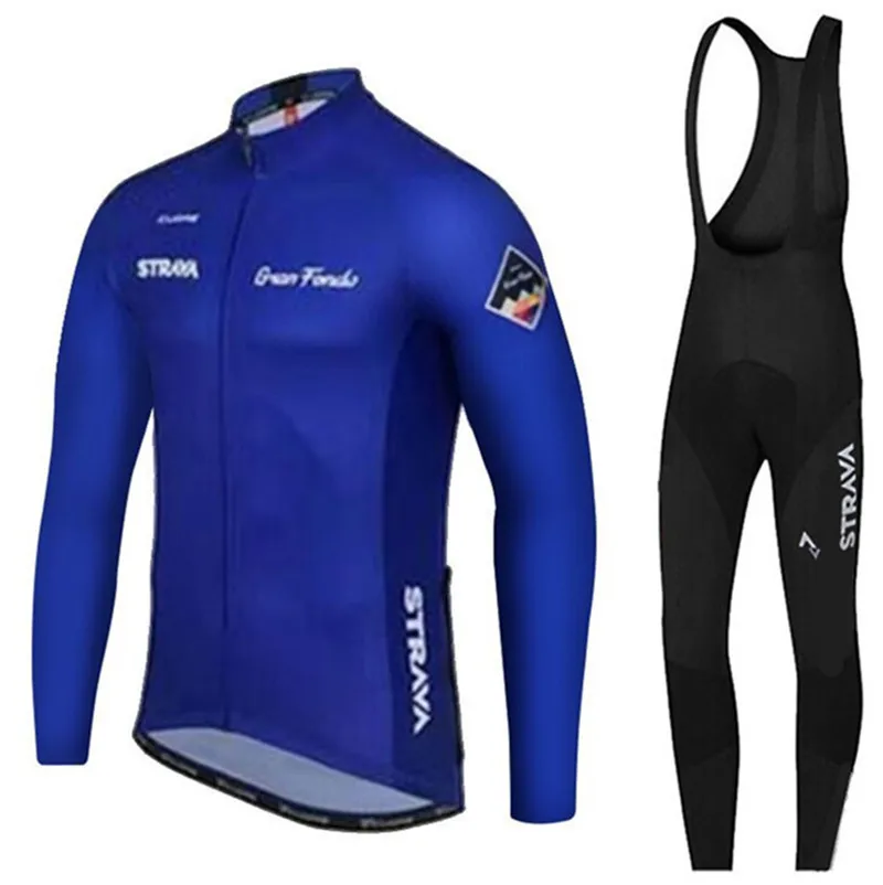 1 STRAVA темно-синий Pro Team с длинным рукавом Майки для велоспорта Ropa Ciclismo Майо Одежда для велоспорта Mtb Одежда для езды на велосипеде - Цвет: 1