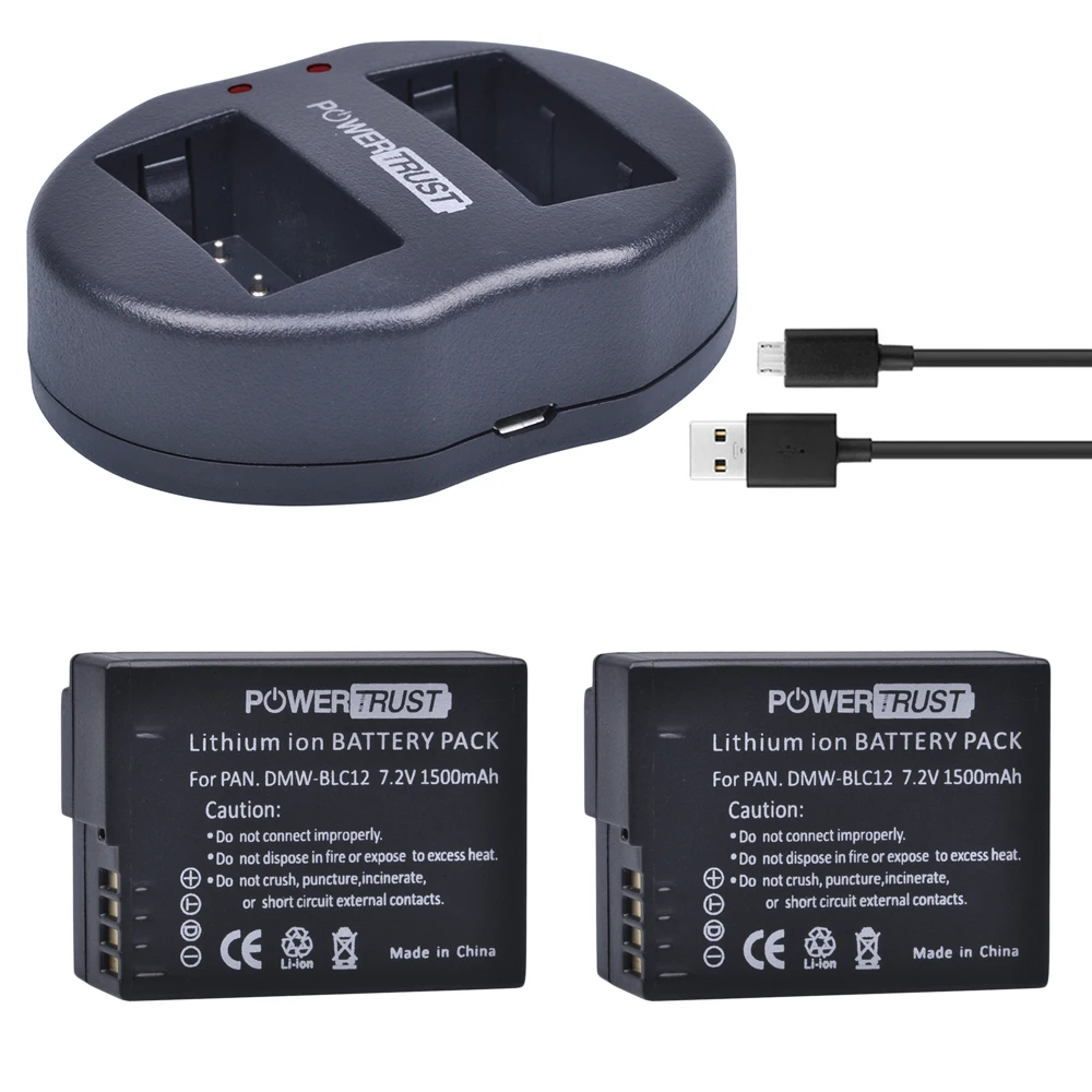 2 шт. аккумулятор для фотоаппарата и зарядное устройство с двумя USB портами Panasonic