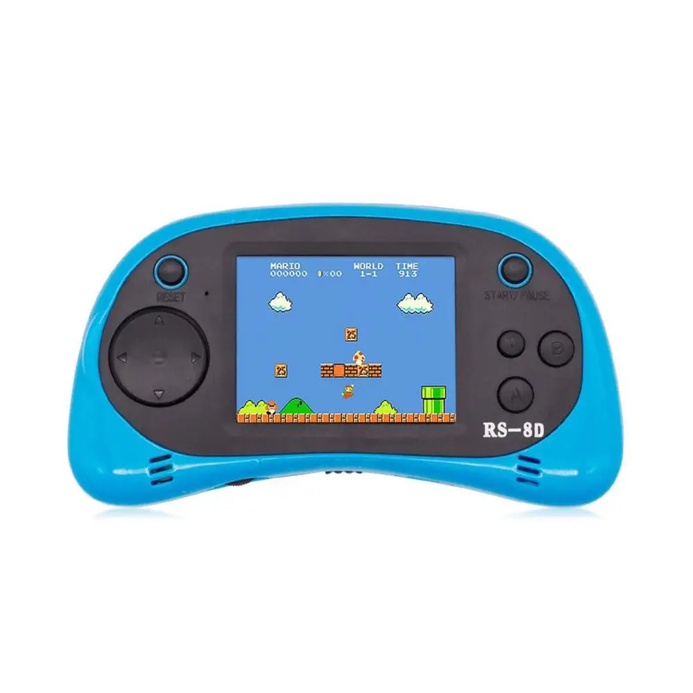 Blue Дети ретро портативный игры плеер и ТВ Видео игры Встроенный 260 классический старый стиль ж/2," цветной экран портативная аркадная игровая система - Цвет: Blue