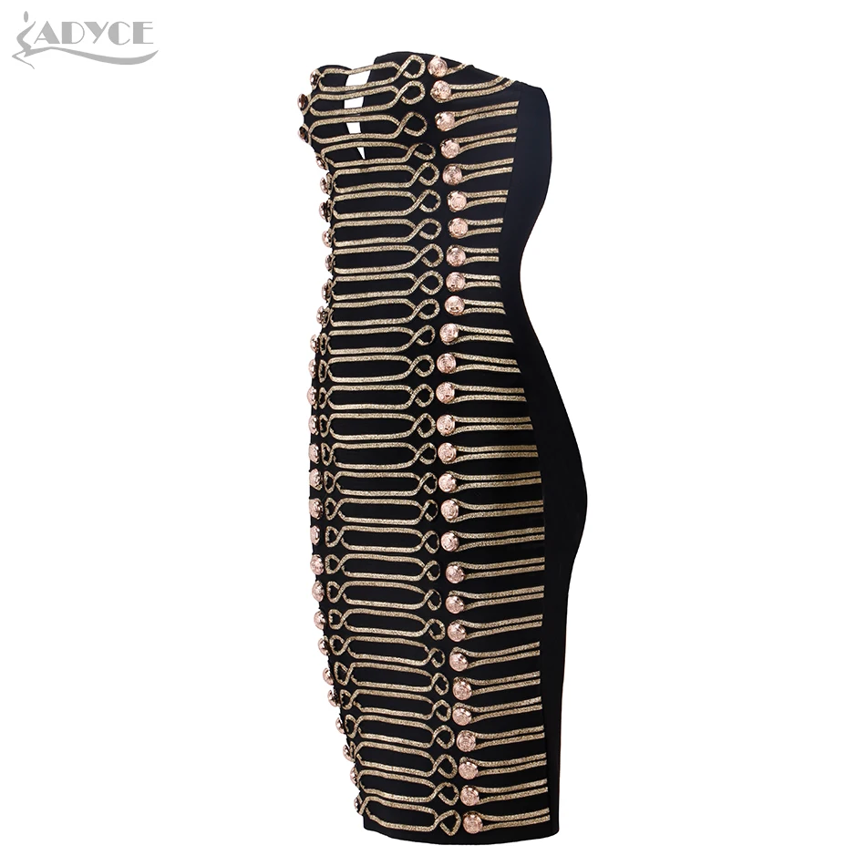 ADYCE 2019 новинка женское облегающее платье для вечеринки vestidos роскошное черное без