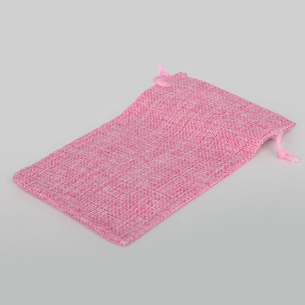 Из хлопка и льна подарочные пакеты 10x14 см для упаковки ювелирных изделий мешочек