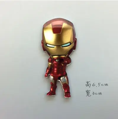 Герои Marvel Капитан Америка Бэтмен Человек-паук магнитный холодильник блокнот аксессуары магнит Мстители наклейки Супермена холодильник игрушки - Цвет: 6