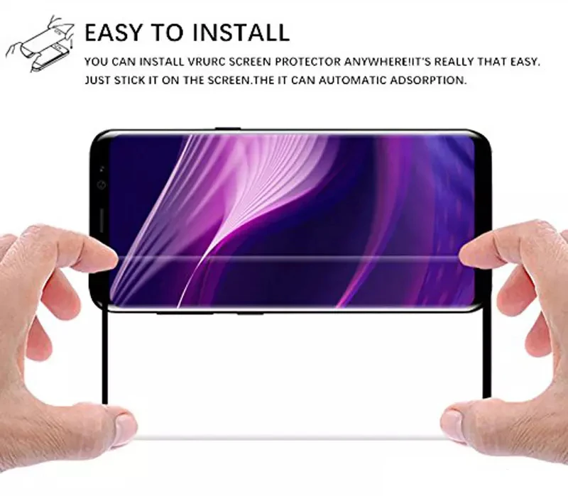 Изогнутое закаленное стекло Egde для защиты экрана 100 шт. защитная пленка Samsung S10 plus