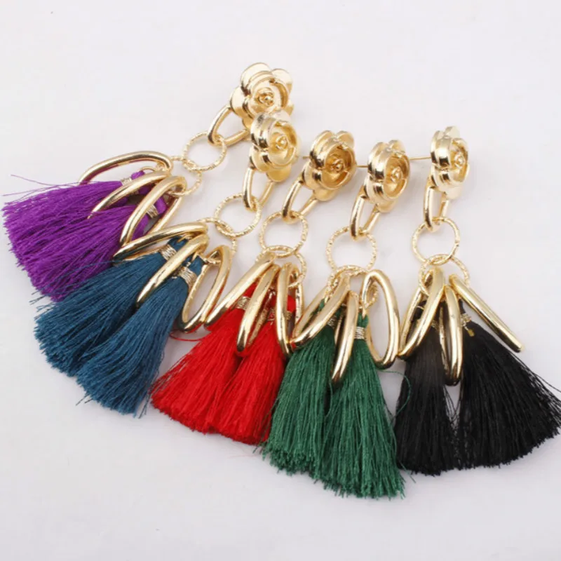 Женские серьги-подвески в этническом стиле 6 цветов | Украшения и аксессуары