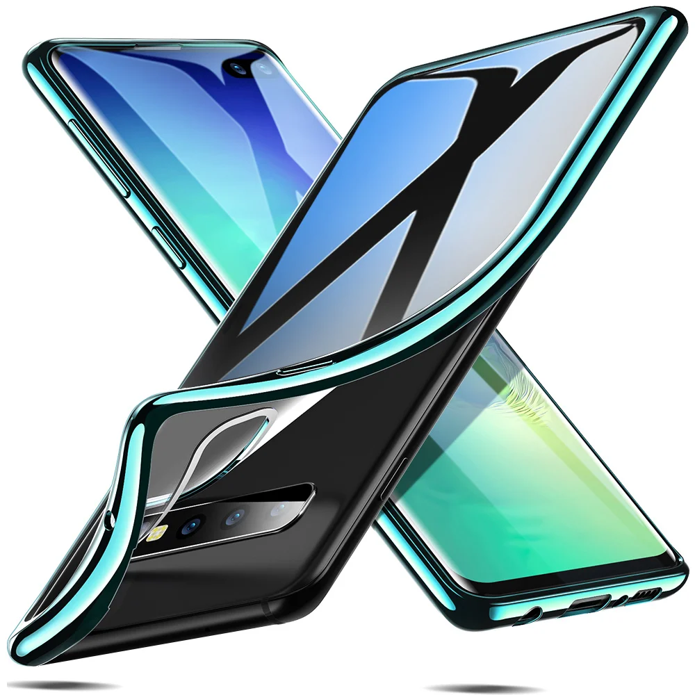 Чехол ESR для samsung Galaxy S10 S10 Plus, мягкий чехол из ТПУ с покрытием, чехол с глянцевым металлическим бампером, задняя крышка для samsung S10 Plus