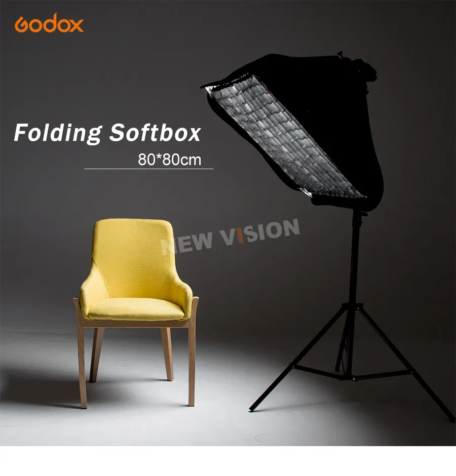 Godox 40x40 см 50x50 см 60x60 см 80x80 см+ S Тип Кронштейн+ сотовая сетка регулируемая вспышка софтбокс монтажный комплект для Speedlite