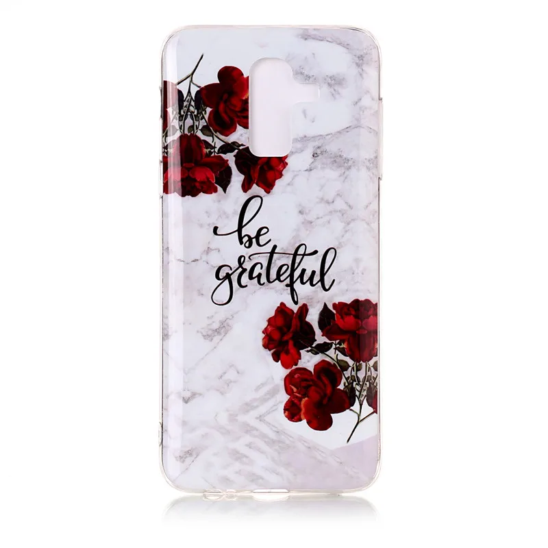 Soft TPU Case on For Fundas Samsung Galaxy J8 2018 Silicone Marble Cover Coque J4 J6 EU Phone Cases |