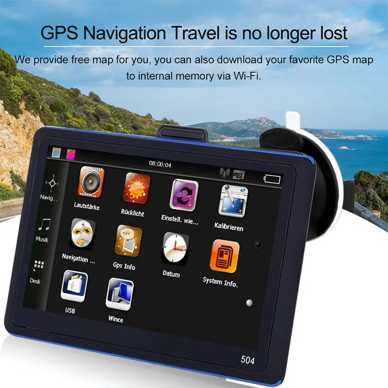 Vehemo 8 Гб ПЗУ 3D карта просмотра gps навигация автомобильная практичный GPS