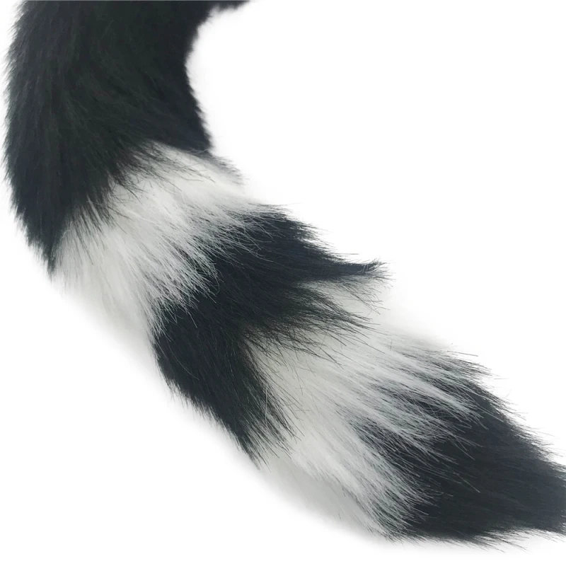 Анальные секс-игрушки из нержавеющей стали Анальная пробка черная белая 40 см