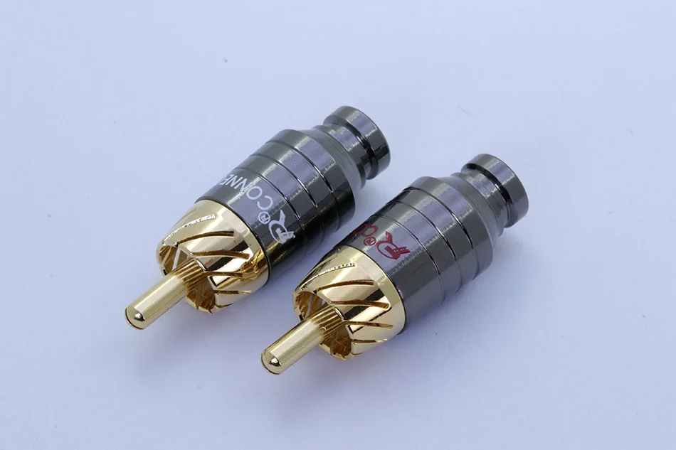 Роскошные пайки RCA разъем Jack разъем динамик аудио выход/вход Адаптер штекер позолоченный разъем для наушников 10 шт./лот