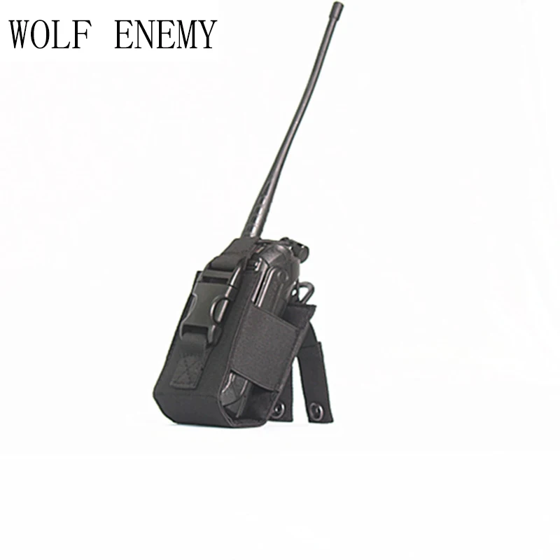 Военный боевой нейлоновый кобура для рации бокс охоты Walkie Talkie D Ring Mag Pouch спорта на