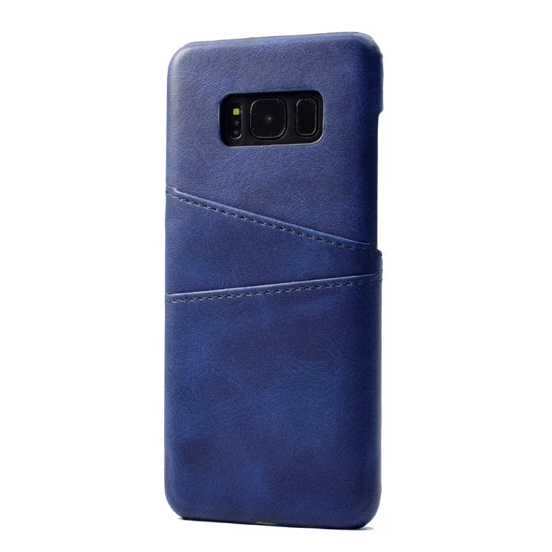 Из искусственной кожи со слотами для карт чехол samsung S10 S9 S8 Plus жёсткий ПК Футляр