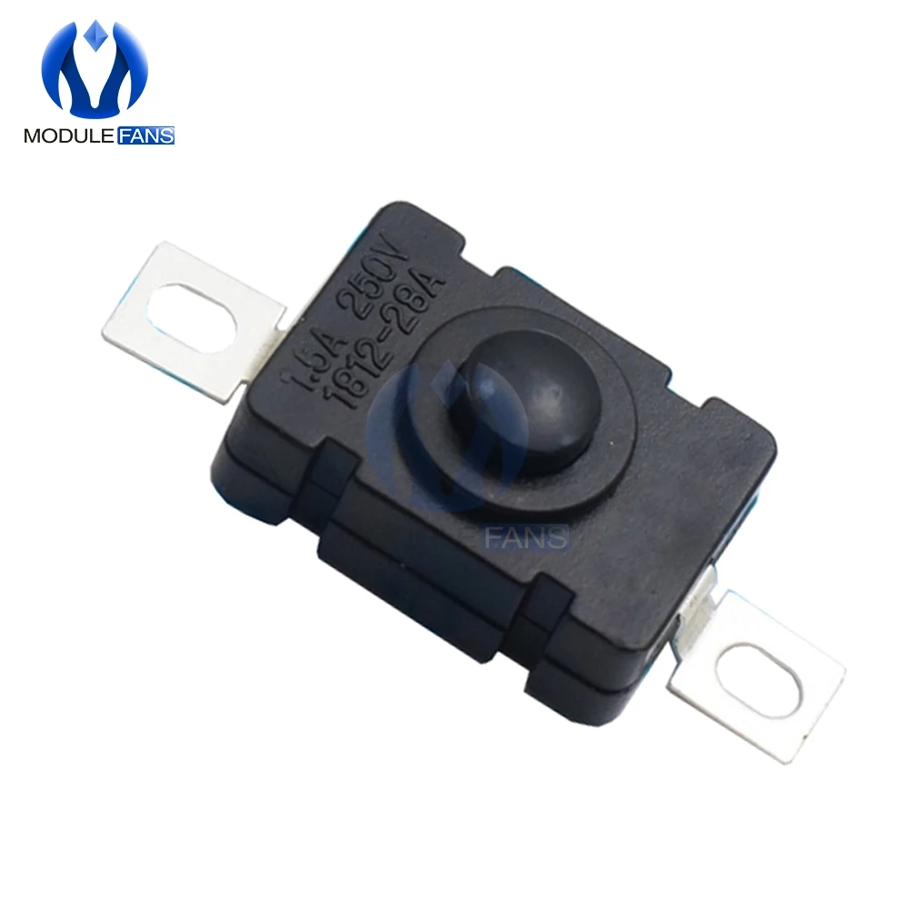 

5 шт., самоблокирующийся кнопочный переключатель, 250 А, В переменного тока