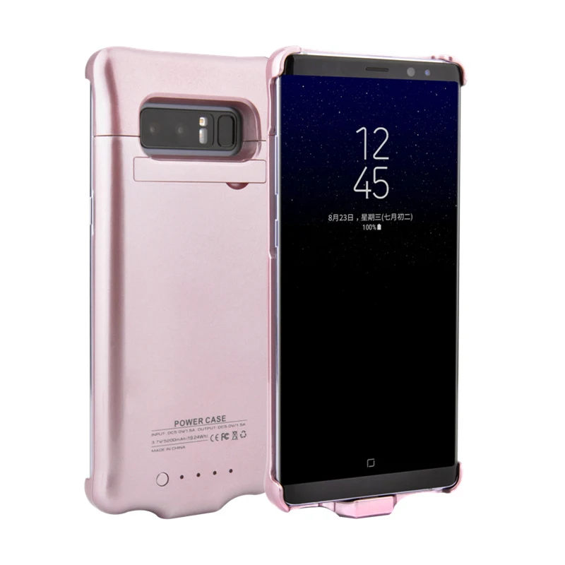 5200 мАч батарея зарядное устройство чехол для samsung Galaxy Note 8 батарея чехол банк питания пакет Внешнее зарядное устройство Крышка для samsung Note 8
