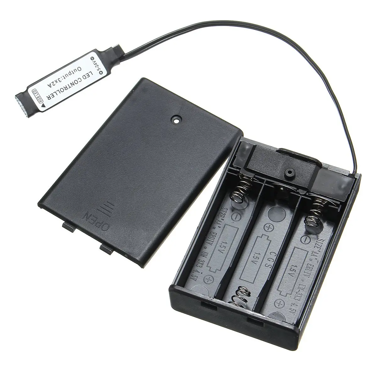 Smuxi DC4.5V мини RF управление Лер батарейный блок с 24 клавишами дистанционного управления для RGB Светодиодные полосы