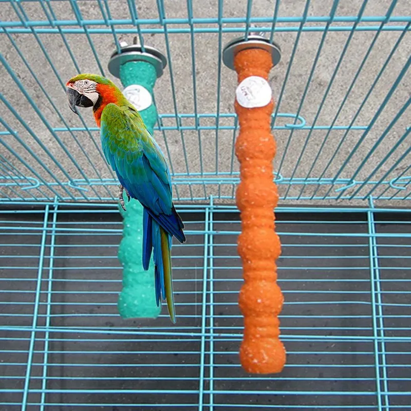 8cm 1pc Pet Paw Grinding Cage Perchs Stand 8x2cm Random Colors For Bird Parakeet Parrot Toys Color | Дом и сад