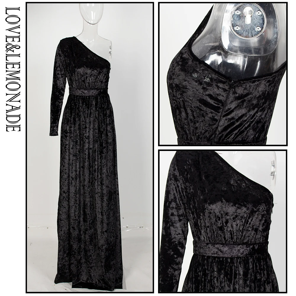 Love& Lemonade сексуальный бархатный комбинезон без бретелек LM81441BLACK
