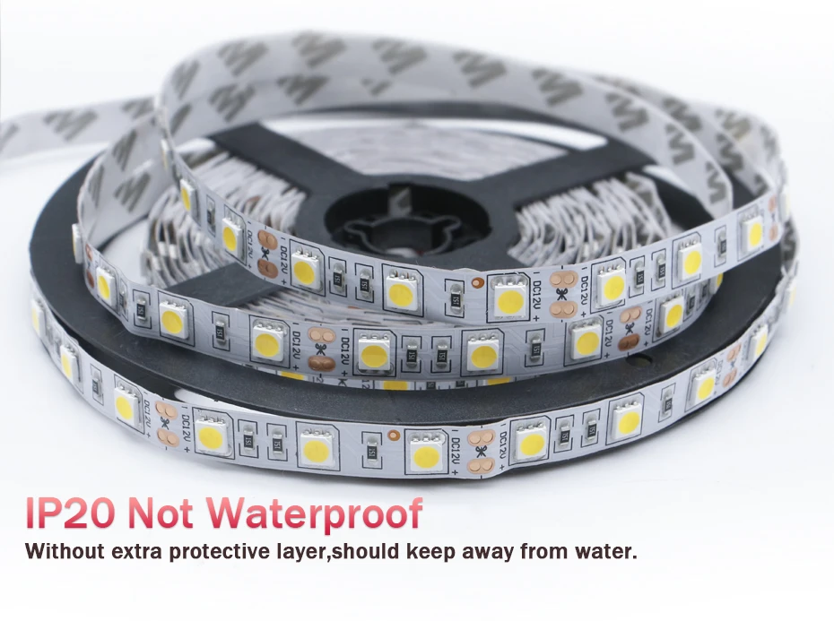 [DBF] 5050SMD RGB светодиодный светильник, IP67 трубчато-Водонепроницаемый 12 В 12 В 5 м/Однорядный/двухрядный 3000 К/6500 к наружный/внутренний светодиодный ленточный светильник