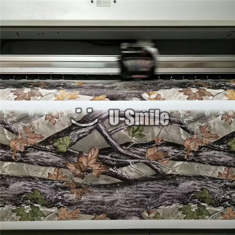 Желтый лист Realtree камуфляжная виниловая пленка для отделки автомобиля Наклейка