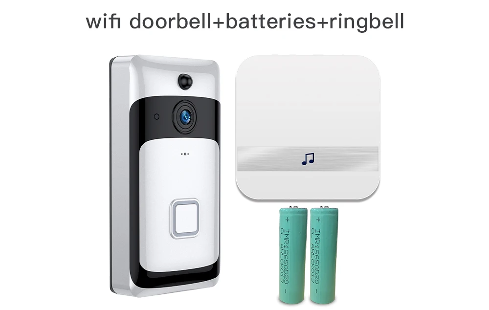 Bundle 3 SDETER Беспроводной IP wifi видео дверной звонок видеодомофон wifi дверной Звонок камера ночного видения PIR сигнализация камера безопасности Android IOS - Цвет: Bundle 3