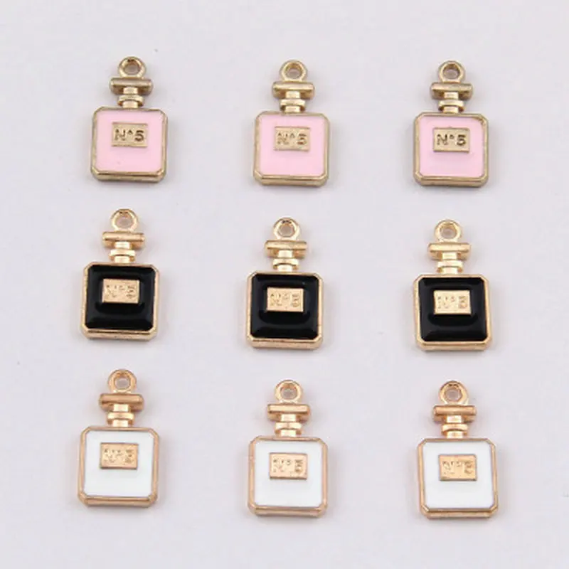 

Подвески для изготовления ювелирных изделий, золотой кулон в форме флакона духов для браслета, ncecklace, брелок, ручная работа, Diy ювелирные изд...