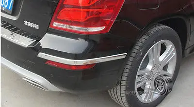 

Chrome Rear bumper corner protector sill cover 2pcs for Benz GLK X204 2015-2008