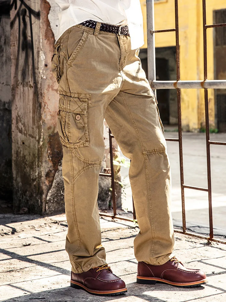 

Brand Mens Multi-pockets Cargo Pants Men Plus Size Trousers Men Army Clothing Brand Casual High Quality Cargo Pants