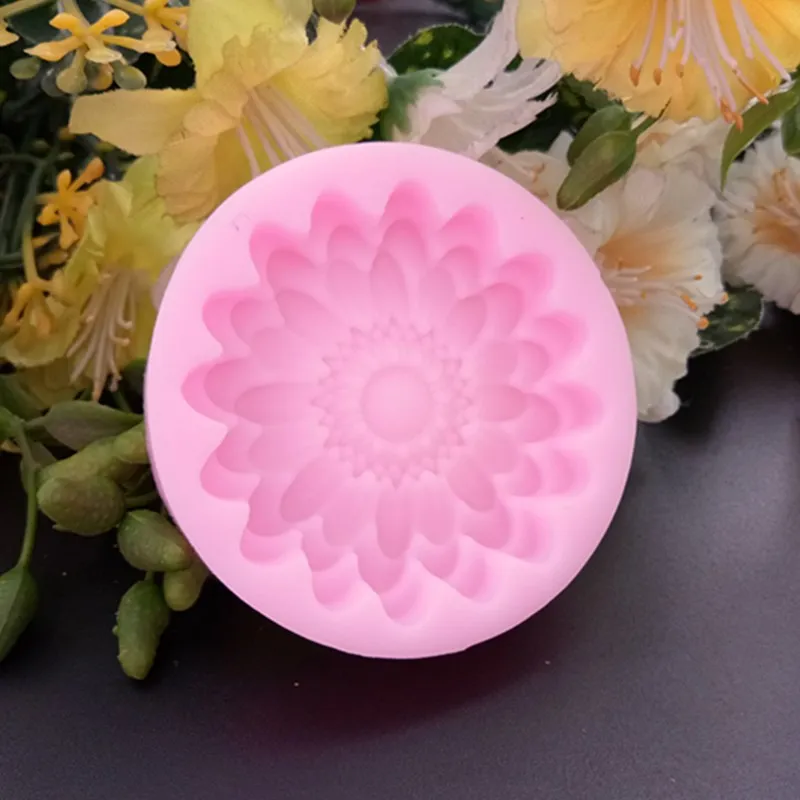 3D Sunflower Silicone Fondant Mold DIY Chocolate Soap Mould Cake Decorating Tools Kitchen Accessories F272 | Дом и сад