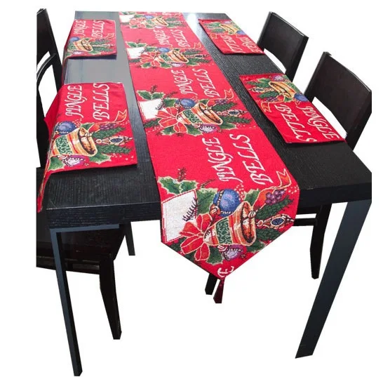 Новогодняя Рождественская настольная дорожка Рождественское украшение