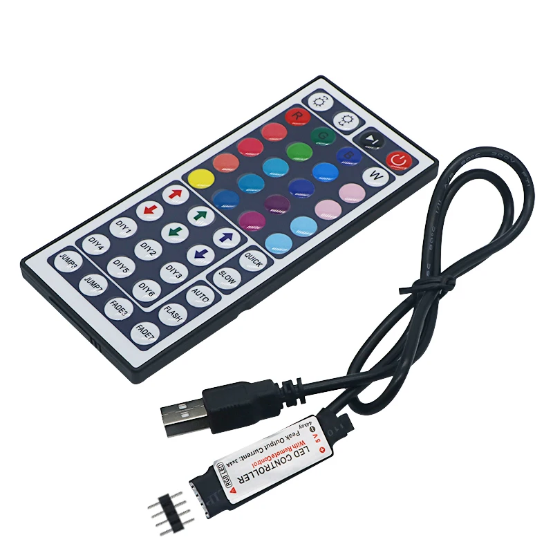 SZYOUMY 24 44 клавиша USB RGB светодиодный контроллер 5 в ИК-пульт диммер интерфейс 4 Pin