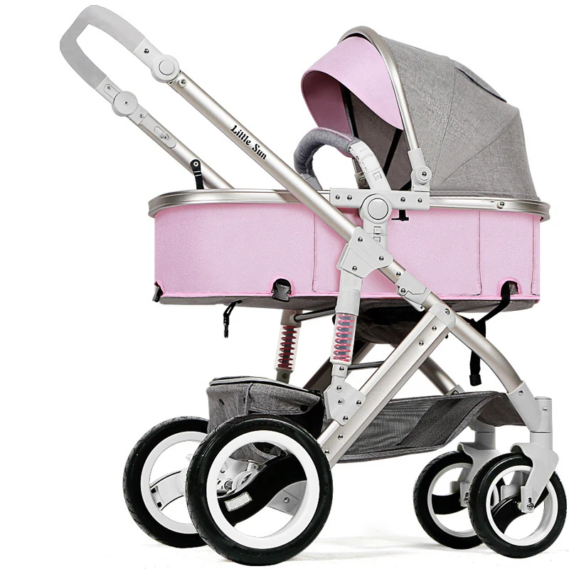 Детская кожаная коляска babyfond 2 в 1 детская летний светильник складная коляска|folding