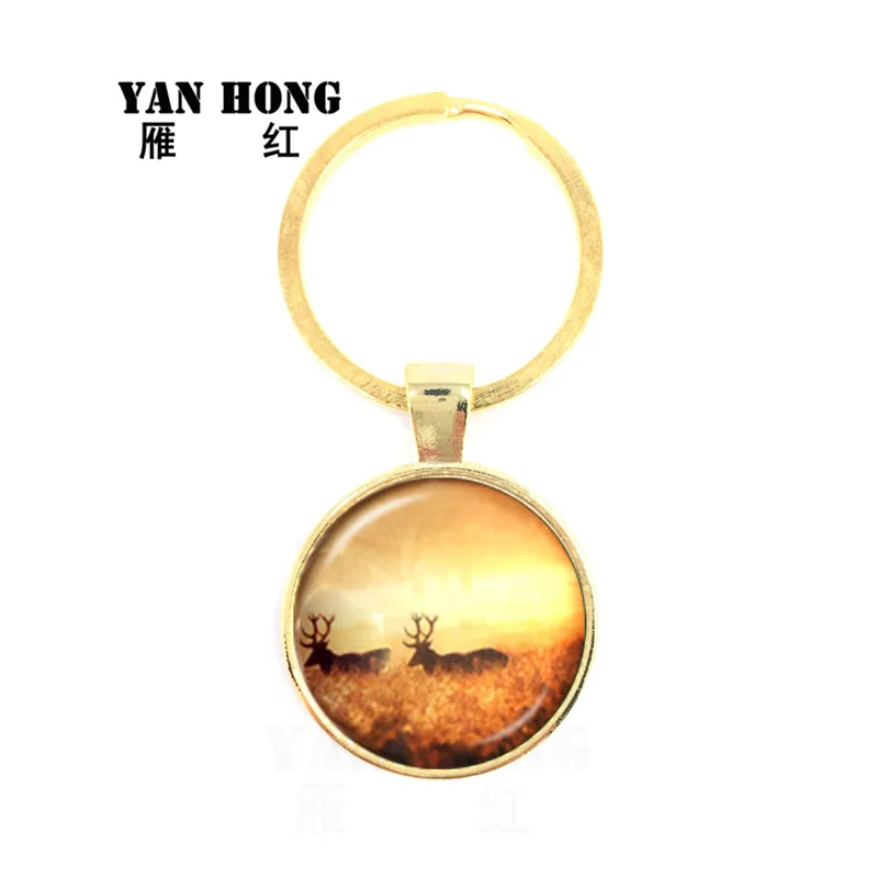 2019 ювелирные изделия Yanhong модные Кристальные стеклянные ключи и узоры лося