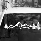 Для внедорожников RV Camper Offroad 1 шт. 100 см черныйбелый дерево горный автомобиль Декор животное светоотражающий Лес стикер наклейка