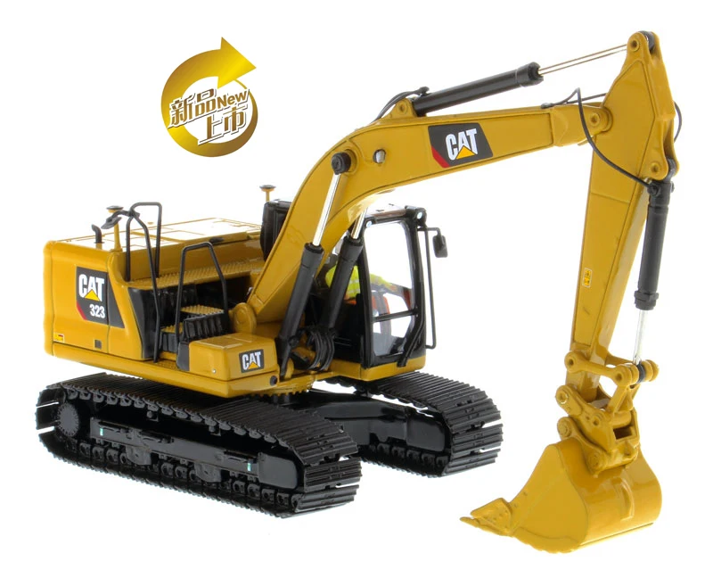 DM 1:50 гусеница Cat 323 гидравлический экскаватор машинное оборудование 85571 литая модель для сбора, украшения