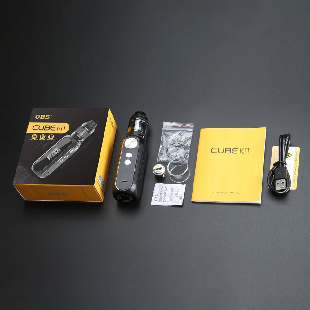 Новый оригинальный комплект OBS Cube VW с 3000mAh Box MOD 80W макс. выход и 2 мл/4 мл Tank