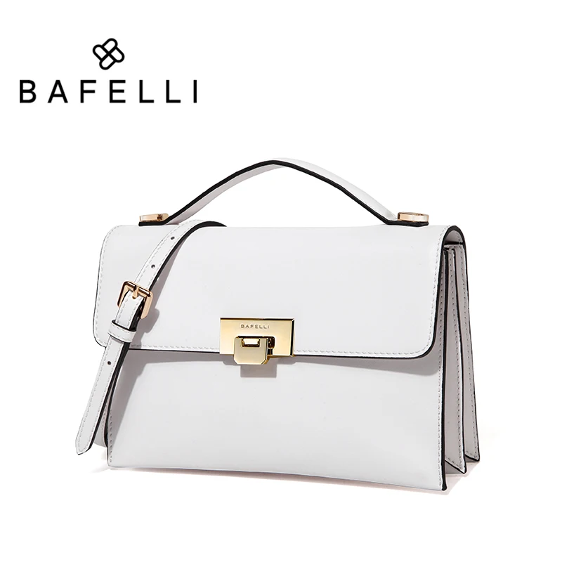BAFELLI женская сумка через плечо спилок свежий цвет конверт белый красный bolsos mujer