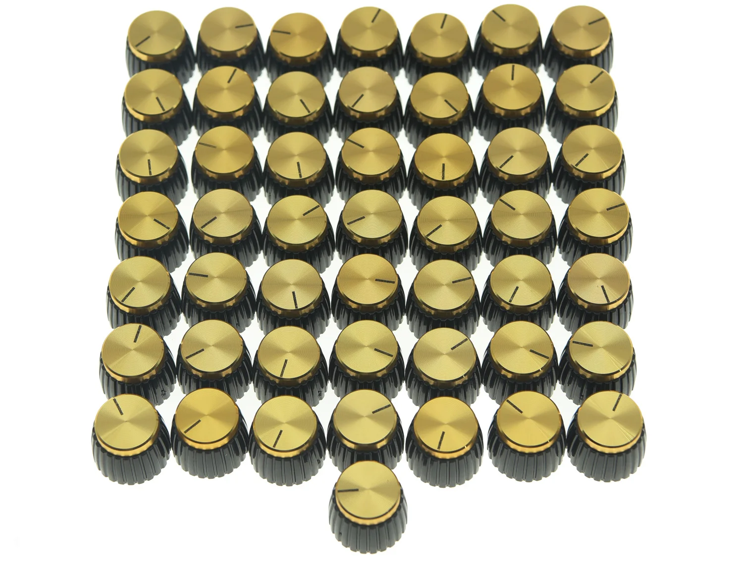 50pcs KAISH набор из 10/20/50 шт Гитара ручки усилителя золото Кепки Push-уведомление ручка подходит комбоусилитель Marshall - Цвет: 50pcs