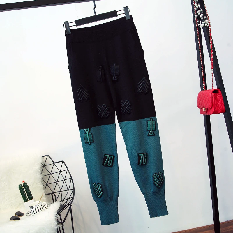 2018 новый осенне зимний женский свитер с вышивкой и длинными рукавами +