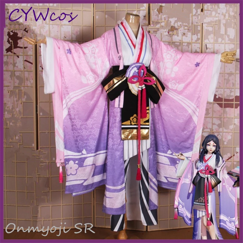 Карнавальный костюм Onmyoji Peach SR Yan Yanluo MOBA Skin кимоно рождественские костюмы розовая