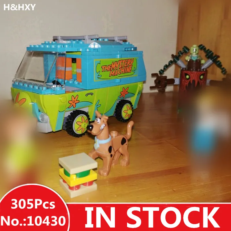 В наличии H & HXY 10430 305 шт совместимый Скуби Ду тайна машина 75902 строительный блок
