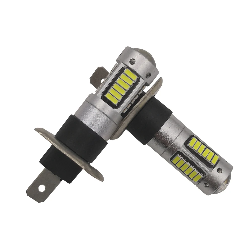 2 шт. авто светодиодный светильник H1 лампы 12V 24V 4014 чип бесполярности 30smd