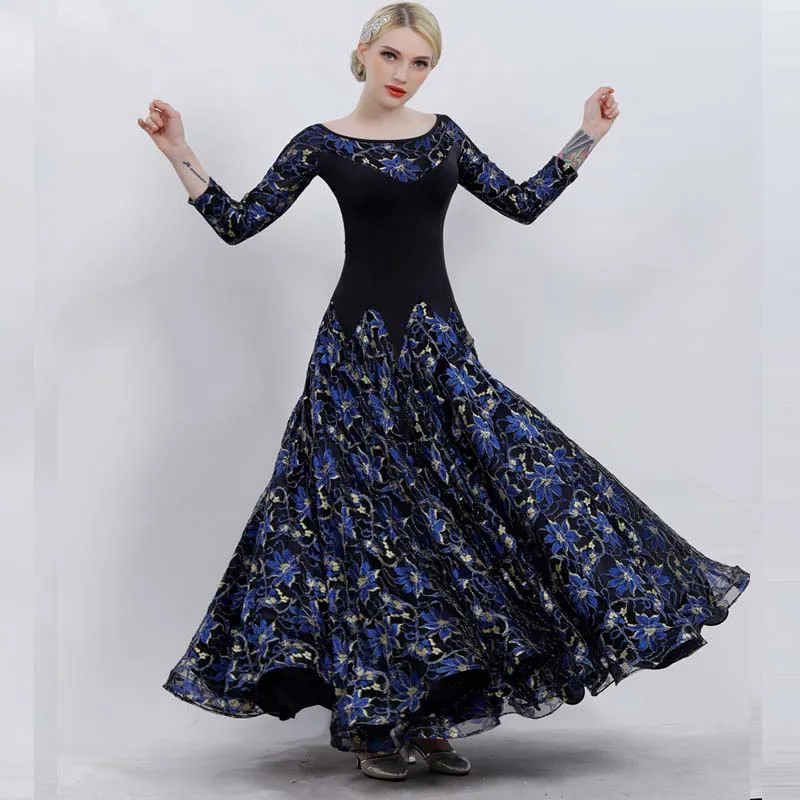 

Standard Ballroom Dance Dresses Women Dancing Costume 4 Color Adult High Quality Ballroom Competition Dance Dress