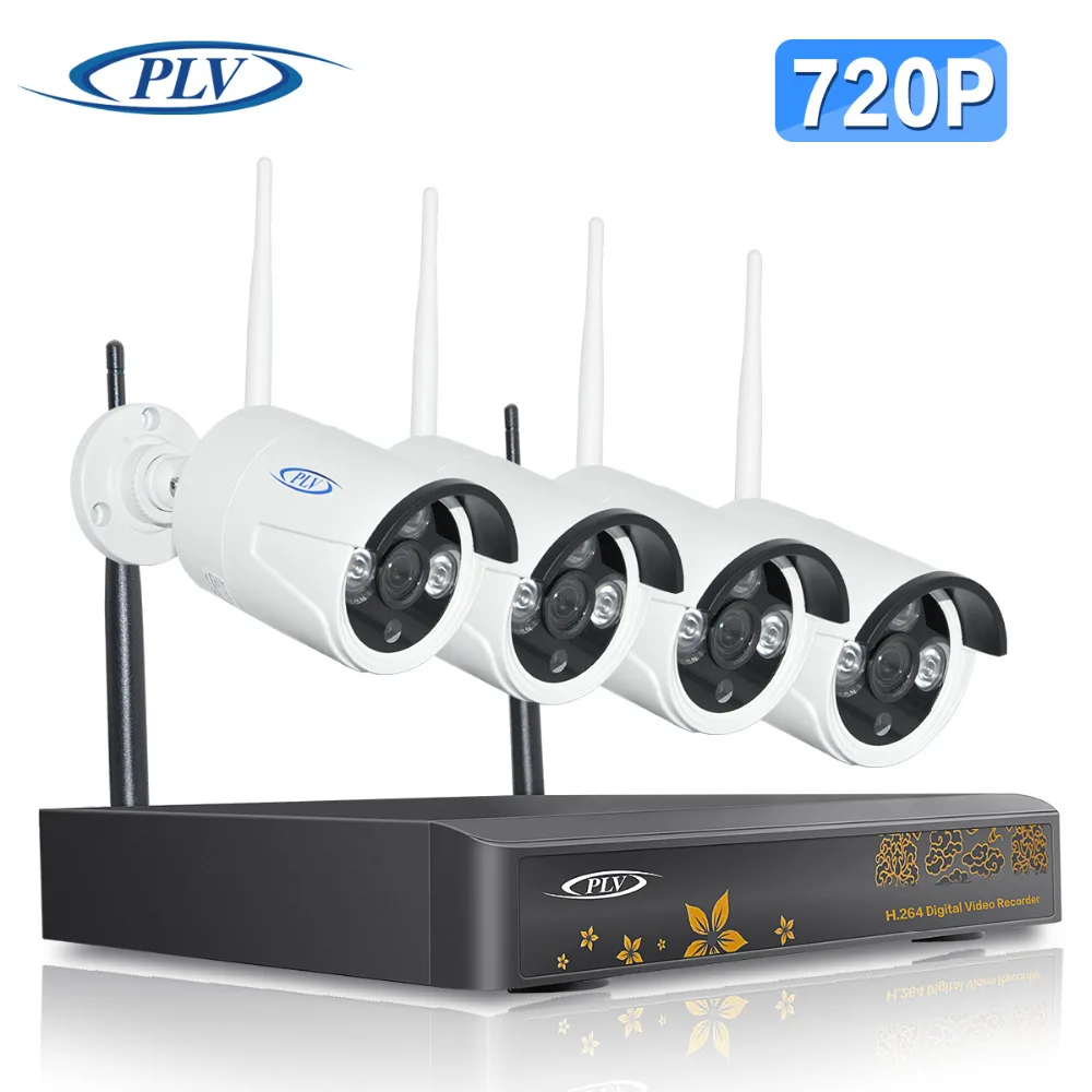 PLV 4CH 720P HD Открытый ИК Ночное Видение товары теле и видеонаблюдения безопасности