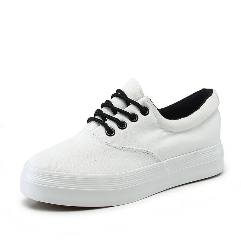 Парусиновая обувь женская 2016 г. новые поступления повседневная на платформе|platform