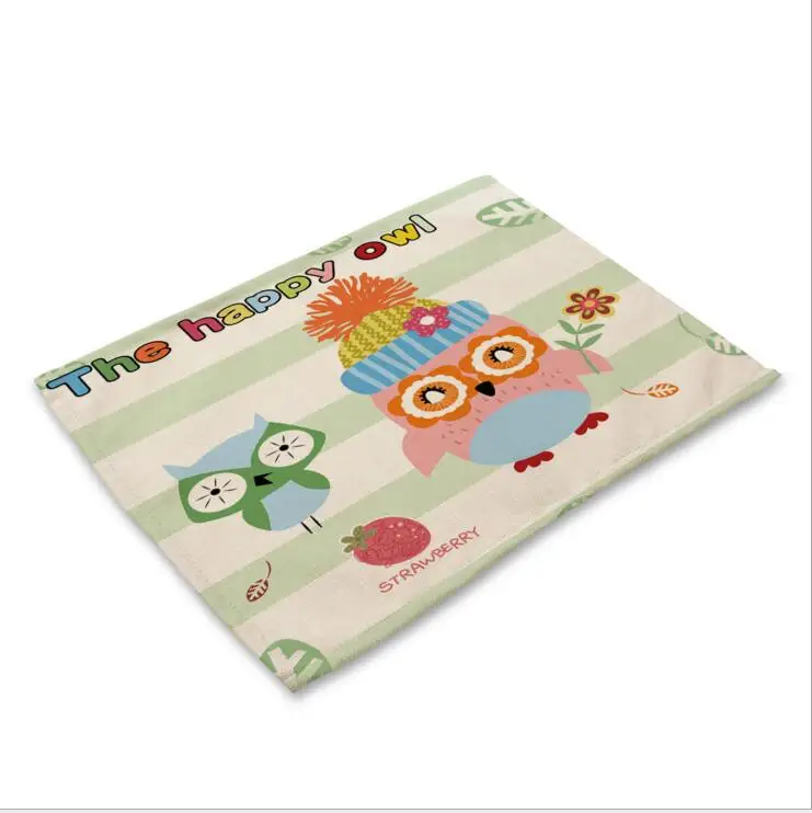 1 Kawaii мультяшный коврик из ткани для украшения стола, коврик для кухни, кухонный коврик, индивидуальный дизайн, H089 - Цвет: 1