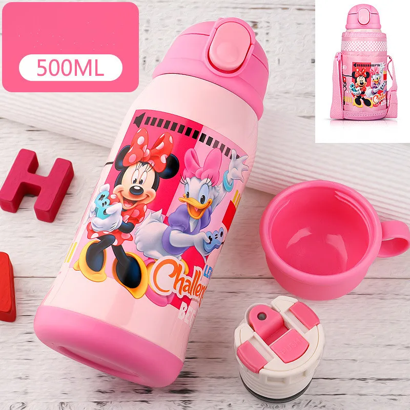 Детская кружка Disney чашка для напитков из мультфильма с соломинкой нержавеющая