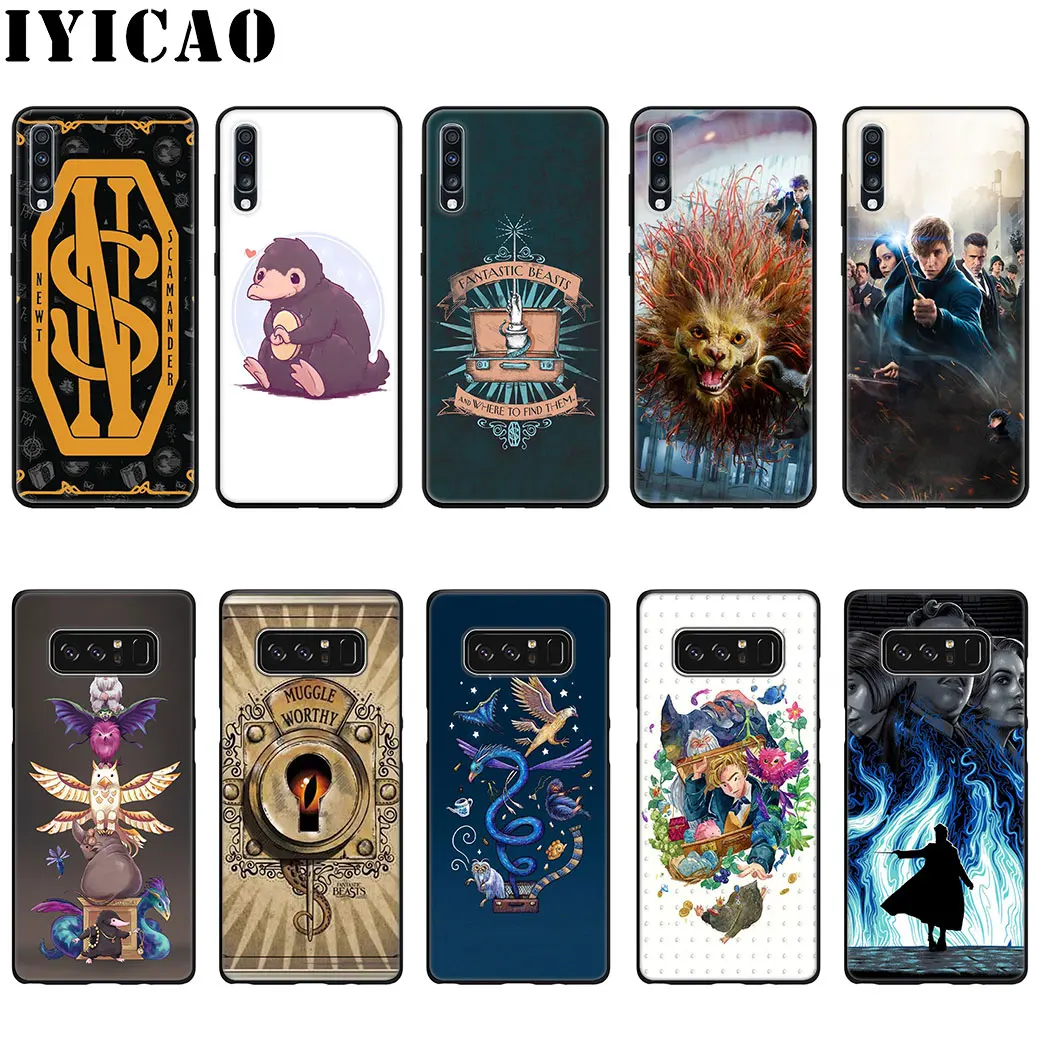IYICAO Fantastic Beasts Soft Silicone Case for Samsung Galaxy A70 A50 A40 A30 A10 M10 M20 M30 Note 8 9 Phone | Мобильные телефоны и