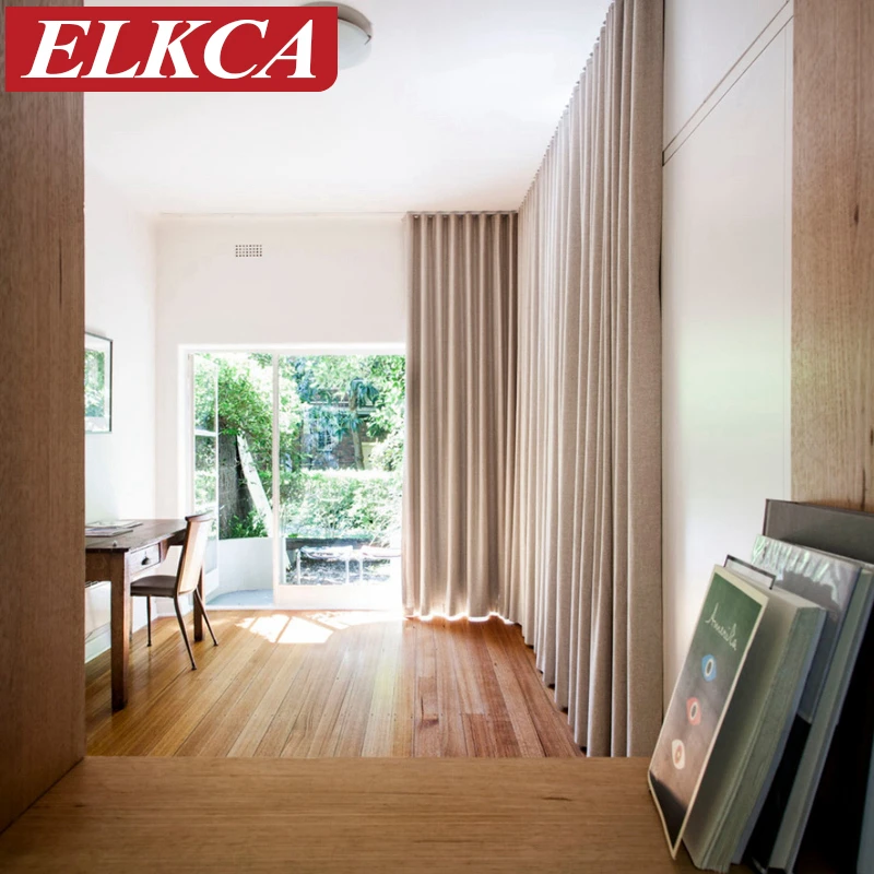 Япония сплошной цвет белье чувство плотные шторы для гостиной окна спальни