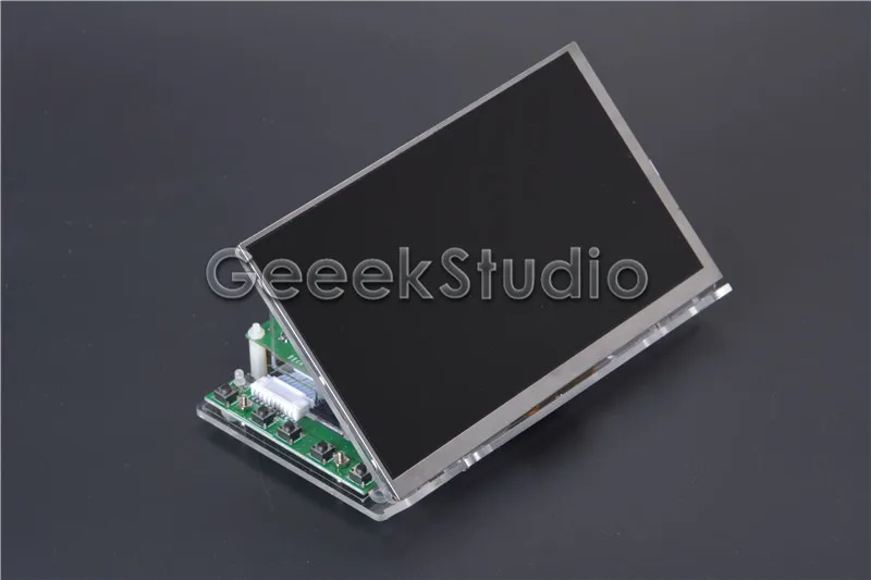 Raspberry Pi 4 все платформы/PC 7 дюймов 1024*600 ЖК-экран дисплей монитор с драйвером платы HDMI VGA 2AV и прозрачный акриловый кронштейн